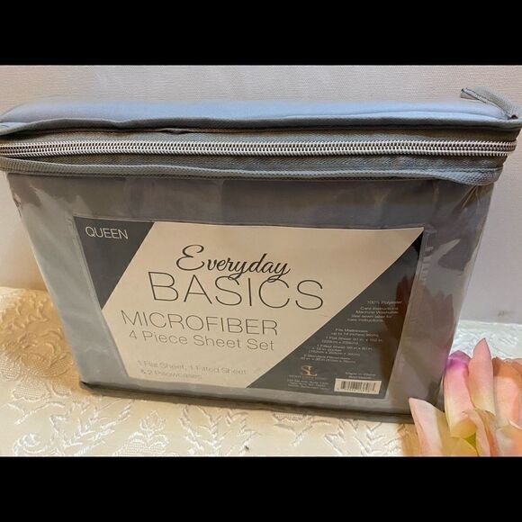 🥀Everyday Basics  4 Piece Sheet Set size :Queen - Picture 4 of 6